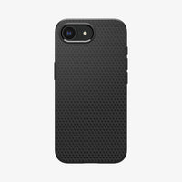 ACS09161 - iPhone 16e Case Liquid Air in Matte Black showing the back